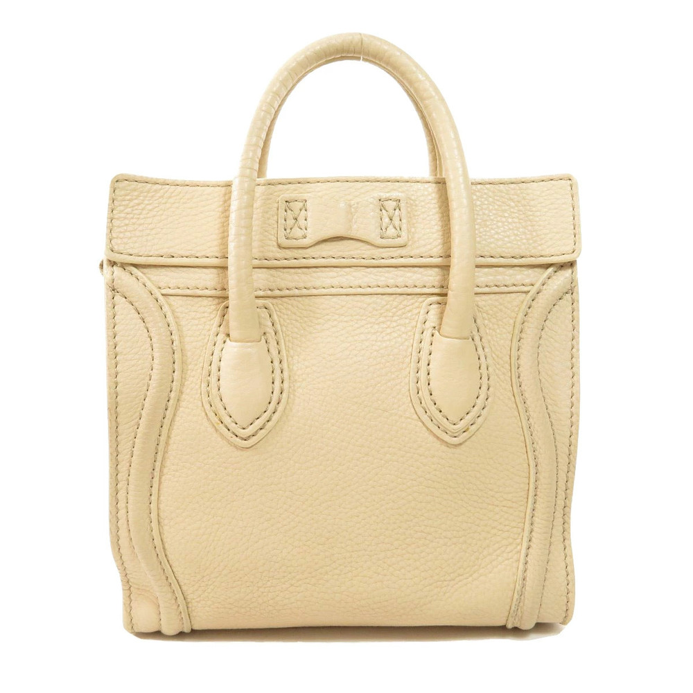 Celine Calfskin Luggage Handbag Black